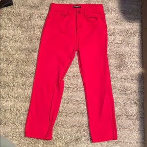 Red jeans